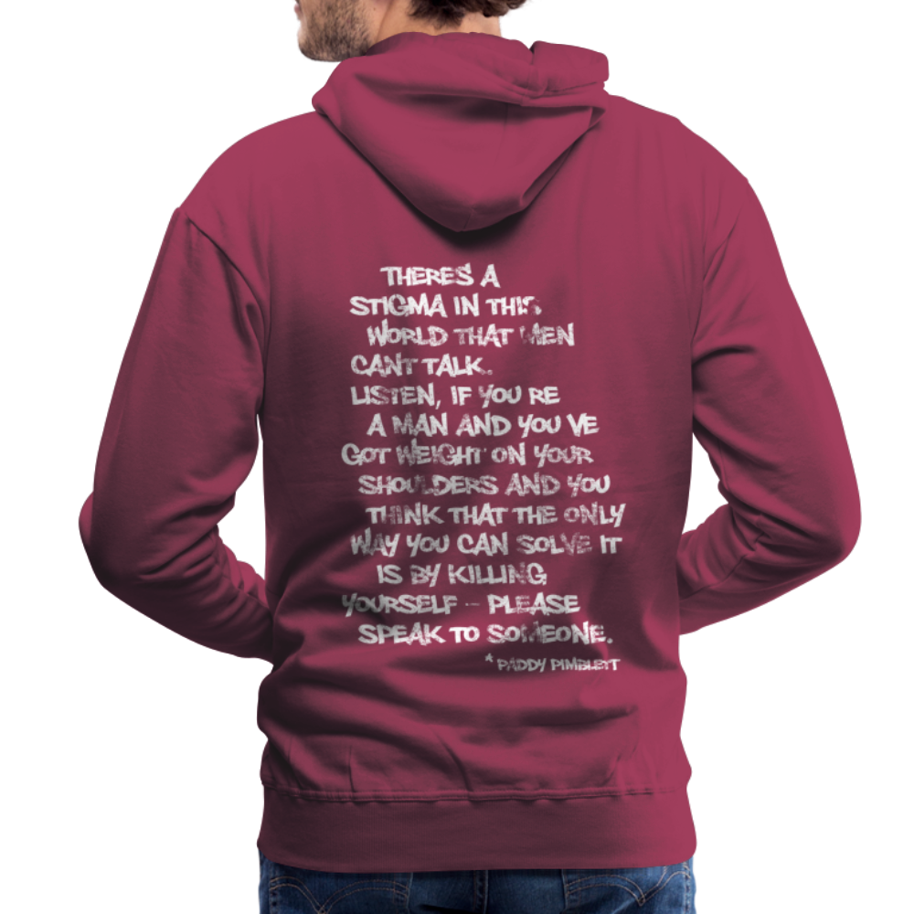 Men’s Premium Hoodie STIGMA - bordeaux