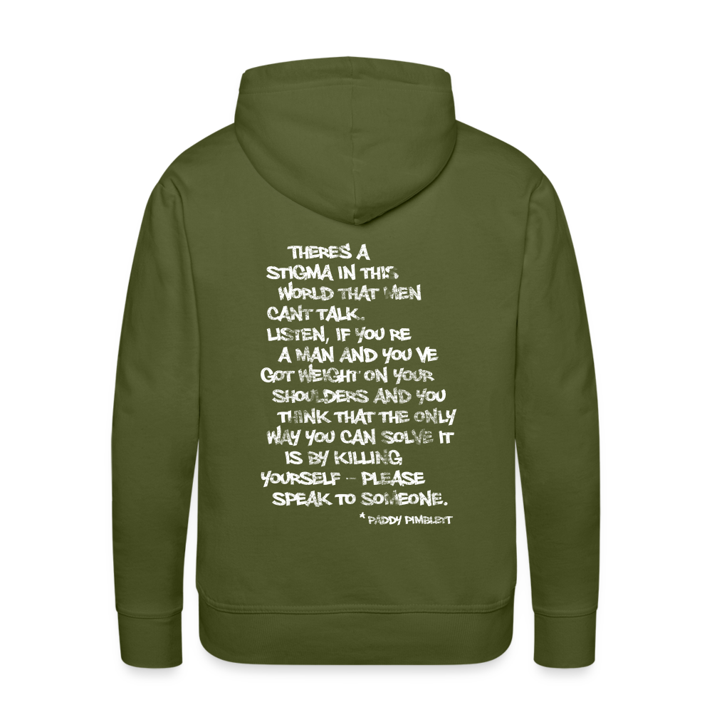 Men’s Premium Hoodie STIGMA - olive green