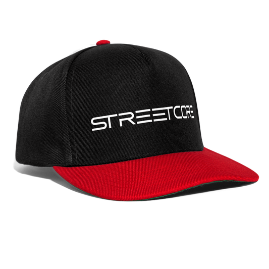 Snapback Cap STREETCORE - black/red